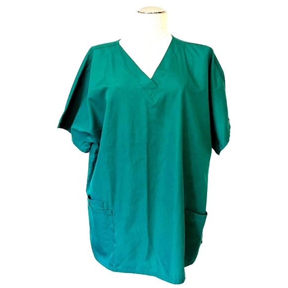 Cherokee Workwear Scrub Top And Pants Green Size XL Unisex Uniform Medical Set - Picture 2 of 14